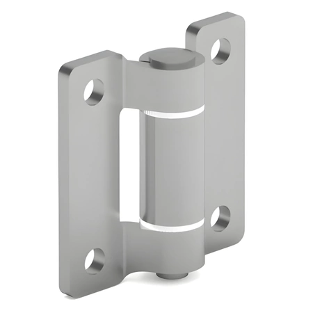 Zawias skrzydełkowy metalowy A=60 B=60, ocynkowany, 4-otworowy, stal