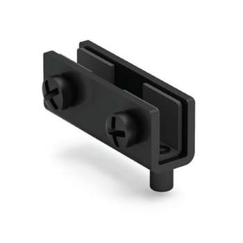 Zawias do szyb drzwi szklanych 40x15mm, na grubość szkła 6mm PRAWY