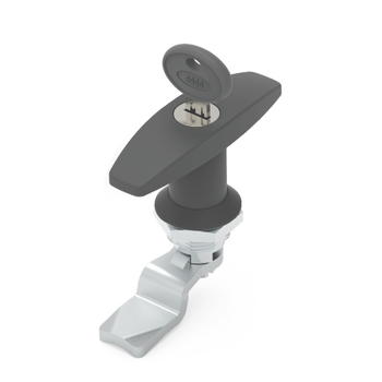 Zamek ćwierćobrotowy typ T klucz euro