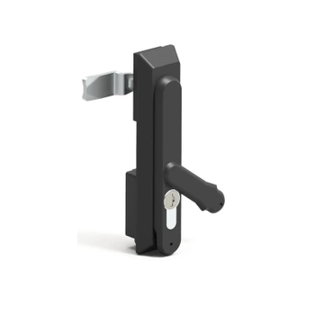 Klamka uchylna jednopunktowa 38x167,5mm klucz euro poliamid