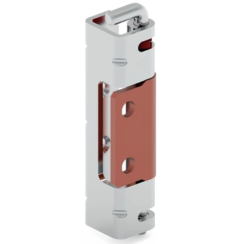 Zawias wewnętrzny stalowy 28x107 mm, zagięcie drzwi 24 mm, ocynk, do wkrętów 7 mm, do wspawania