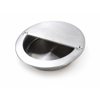 Uchwyt wpuszczany okrągły 90 mm stal nierdzewna INOX