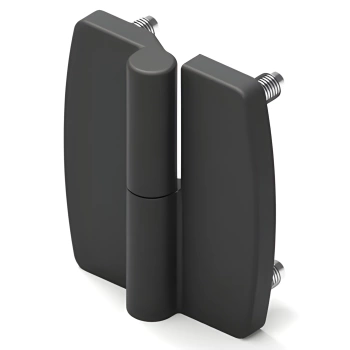 Zawias płaski podnoszony A=70 B=80, lakierowany czarny, 4-śruby, prawy, ZnAl