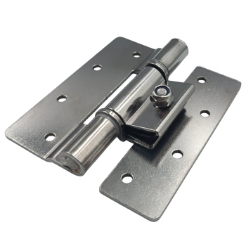 Zawias skrzydełkowy nierdzewny A=82 B=90, regulowany, 8-otworowy, INOX