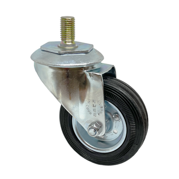 Koło obrotowe do 110kg guma 125mm śruba 