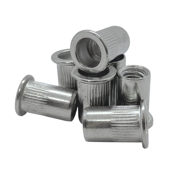 Nitonakrętka nierdzewna  walcowa M10 płaski łeb 1000 sztuk INOX