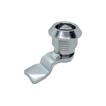 Zamek przemysłowy mini ćwierćobrotowy trójkątny 7mm chromowany 