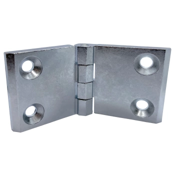 Zawias skrzydełkowy A=120 B=60, metalowy, chromowany, 4-otwory, ZnAl