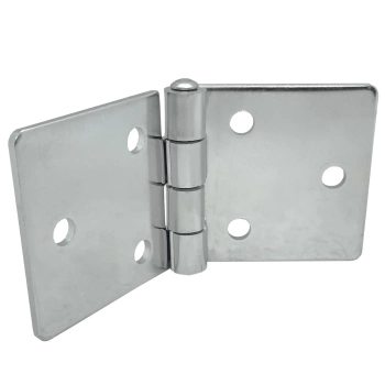 Zawias skrzydełkowy nierdzewny A=100 B=50, 6-otworowy, INOX