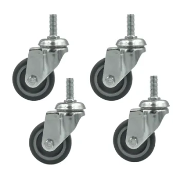 Zestaw 4 koła obrotowe do 40kg tworzywo 75mm śruba M12x30