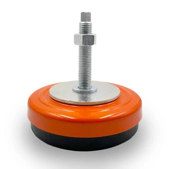 Podstawa maszyny 200 mm M24x170 mm skok 3 mm – wibroizolator poziomujący, nośność 5000 kg stal ocynkowana do maszyn przemysłowych