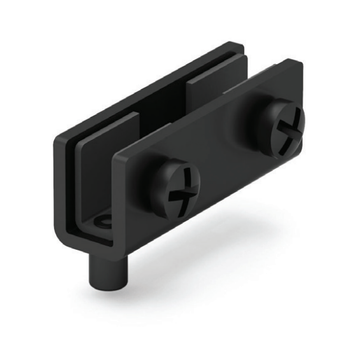  Zawias do szyb drzwi szklanych 40x15mm, na grubość szkła 6mm LEWY