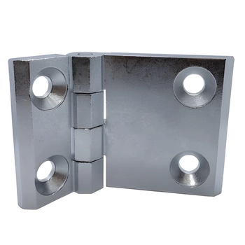 Zawias skrzydełkowy metalowy A=90 B=60, chromowany, 4-otwory, ZnAl