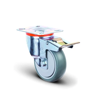 Koło obrotowe do 75kg tworzywo 80mm płyta hamulec