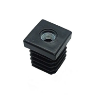 Zaślepka do profili 20x20mm z gwintem M8 żebrowana