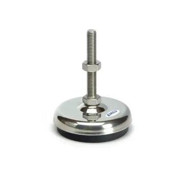 Stopka poziomująca stała Ø100 mm, M16x150, nierdzewna INOX, do maszyn, maks. obciążenie 600 kg