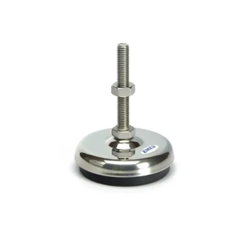 Stopka poziomująca stała Ø80 mm, M12x100, nierdzewna INOX, do maszyn, maks. obciążenie 400 kg