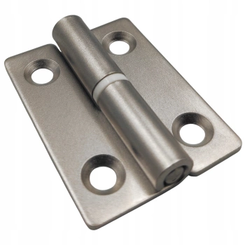 Zawias skrzydełkowy nierdzewny A=36,4 B=50, podnoszony, szlifowany, 4-otworowy, INOX LEWY