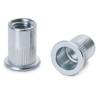 Nitonakrętka M5 walcowa z kołnierzem płaskim, stal ocynkowana - DŁUGA -50 szt.