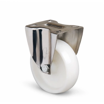 Koło stałe do 120 kg poliamid 80 mm płyta INOX