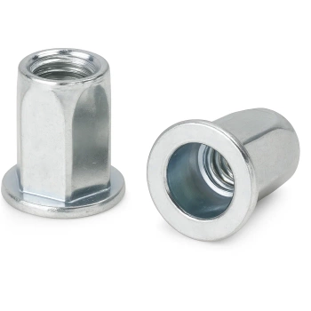Nitonakrętka M12 sześciokątna z kołnierzem płaskim, stal ocynkowana – 50 szt.