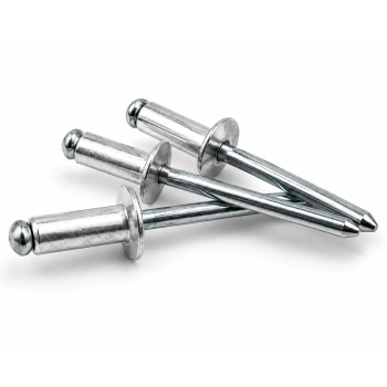 Nity zrywalne otwarte 4x6 mm aluminiowo-stalowe łeb kopułkowy 50szt