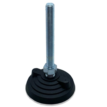 Stopka poziomująca wahliwa Ø80 mm, M16x60, karbowana, do kotwienia, do 600 kg