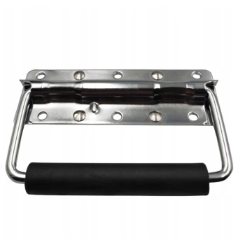 Uchwyt przemysłowy kontenerowy składany 122x74 mm stalowy, do skrzyń 