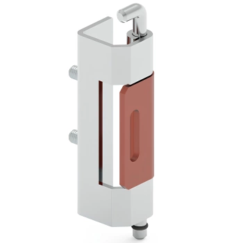 Zawias wewnętrzny stalowy 20x92 mm, zagięcie drzwi 23 mm, ocynk, mocowanie M5x11 mm, do wspawania