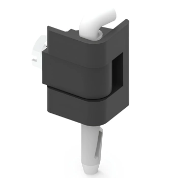 Zawias narożny metalowy 19x30 mm na panel 1,5-2mm, ZnAl 